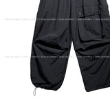 Front pocket balloon nylon pants