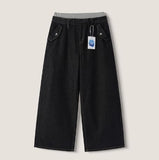Onu Sagging Banding Layered Denim Pants