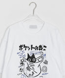 [unisex] Minai Cat Printing Over Short Sleeve Tee