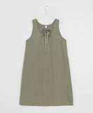 Tsutika Ribbon Sleeveless Long One Piece