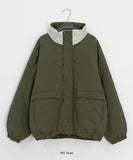 [Unisex] Sangeru Color Matching Half Padding Jumper