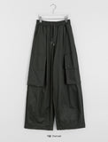 [unisex] Relke Banding Wide Balloon Cargo Pants