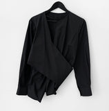 Shiffn wrap shirt blouse