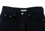Flick Check Wide Cotton Balloon Pants