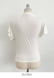 Dayzel Half Drape Cool Span T-Blouse