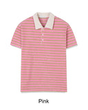 Gaen Terry Stripe Collar Tee