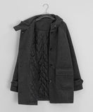 Tulp Hood Quilting Half Coat