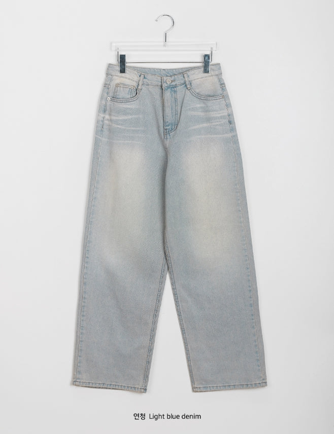 【BAON】Hasji Washing Denim Pants BAON (バオン) - ハッジウォッシュ加工デニムパンツ / Hasji