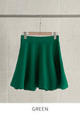 Roku flared knit mini skirt
