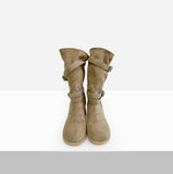 Ritina Buckle Suede Boots