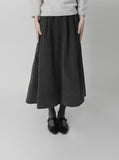 Plain Corduroy Brushed Skirt