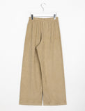 Wippen corduroy banding wide pants