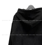 Brock Shoulder Rivet Ribbed Hoodie Zip-Up