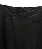 Revon Crack Leather Long Skirt