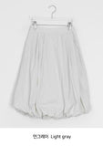 Honoka Pintuck Balloon Banding Midi Skirt