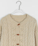 Janku Duffel Cable Wool Cardigan