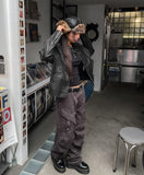 Pico Cation Dyeing Biker Cargo Pants