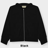 Robbins Velvet Corduroy Hooded Zip-Up