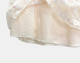 Leona Flower See-through Three Quarter T-shirt