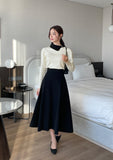 Yupia Flared Banding Long Skirt