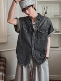 Pina Cool Denim Half Shirt