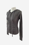 Sand Gray Slim Hood Zipup