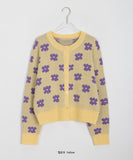 Moheb Flower Knit Cardigan