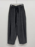[unisex] Herringbone Wool Balloon Wide Pants