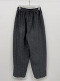 [unisex] Herringbone Wool Balloon Wide Pants