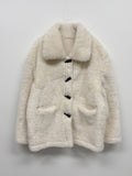 Toggle Duffel Half Fur Coat