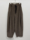 [unisex] Herringbone Wool Balloon Wide Pants