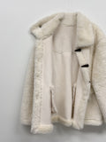 Toggle Duffel Half Fur Coat