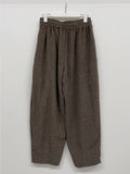 [unisex] Herringbone Wool Balloon Wide Pants