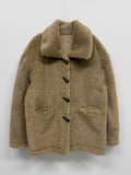 Toggle Duffel Half Fur Coat