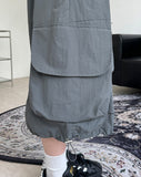 Ennyu Nylon Cargo Bermuda Pants