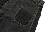 QUILTED DENIM PANTS