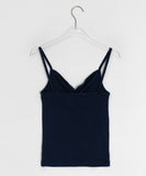 Vito Shirring Punching Layered Color Sleeveless