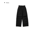 [A/M]Miran Nylon String Pintuck Wide Pants