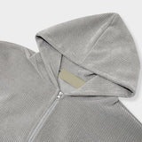 Robbins Velvet Corduroy Hooded Zip-Up