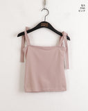Tammi Ribbon Crop Strap Sleeveless