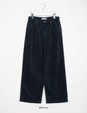 Vominde corduroy color wide pants