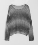 Chmero Gradation See-Through Crop Knit