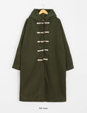 [unisex] The Hen Hooded Long Over Duffel Coat