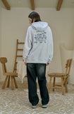 Bloom Rabbit Embroidered Hoodie