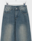 Muden Washed Denim Wide Pants