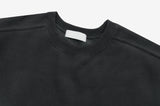 Pebble brushed incision sweatshirt