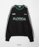 [unisex] Flap Sporty Line Color Matching Sweatshirt