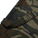 Double Knee Carpenter Washing Camo Bermuda Pants