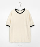 [unisex] Binnimo Pocket Ringer Over Short Sleeve Tee
