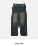 Kaniz Washed Wide Denim Pants